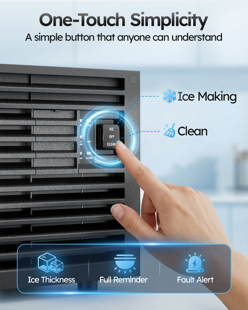 XUTUMM Commercial Ice Maker,100 lbs/24H Under Counter Ice Machine with 33 lb Storage Bin, Dual Water Supply Ice Maker with Self-Cleaning, for Home Bar Restaurant Office Stainless Steel
